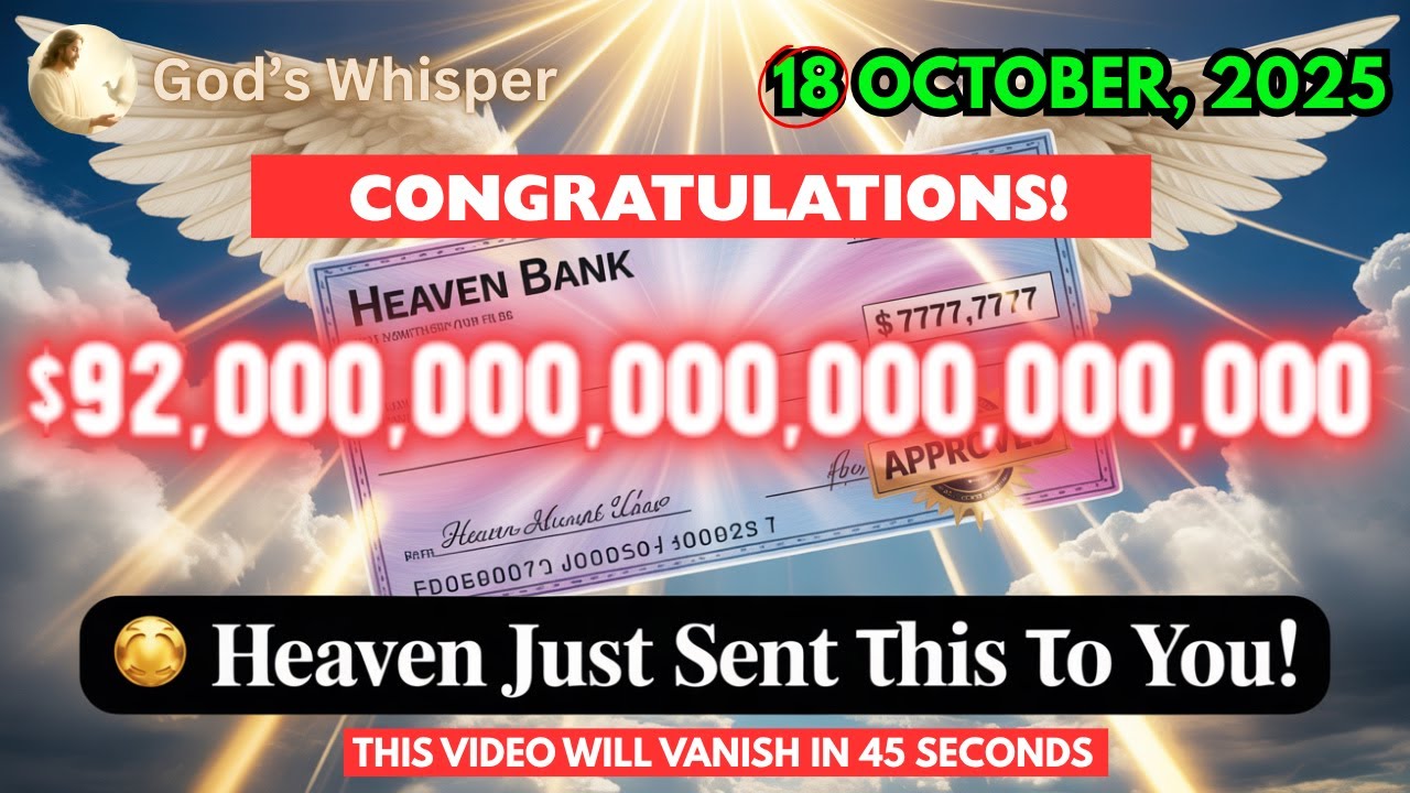 🔴 GOD SAYS:  TRILLION RELEASED TO YOU THIS HOUR — DON’T SCROLL, IT’S FOR YOU! #godmessage