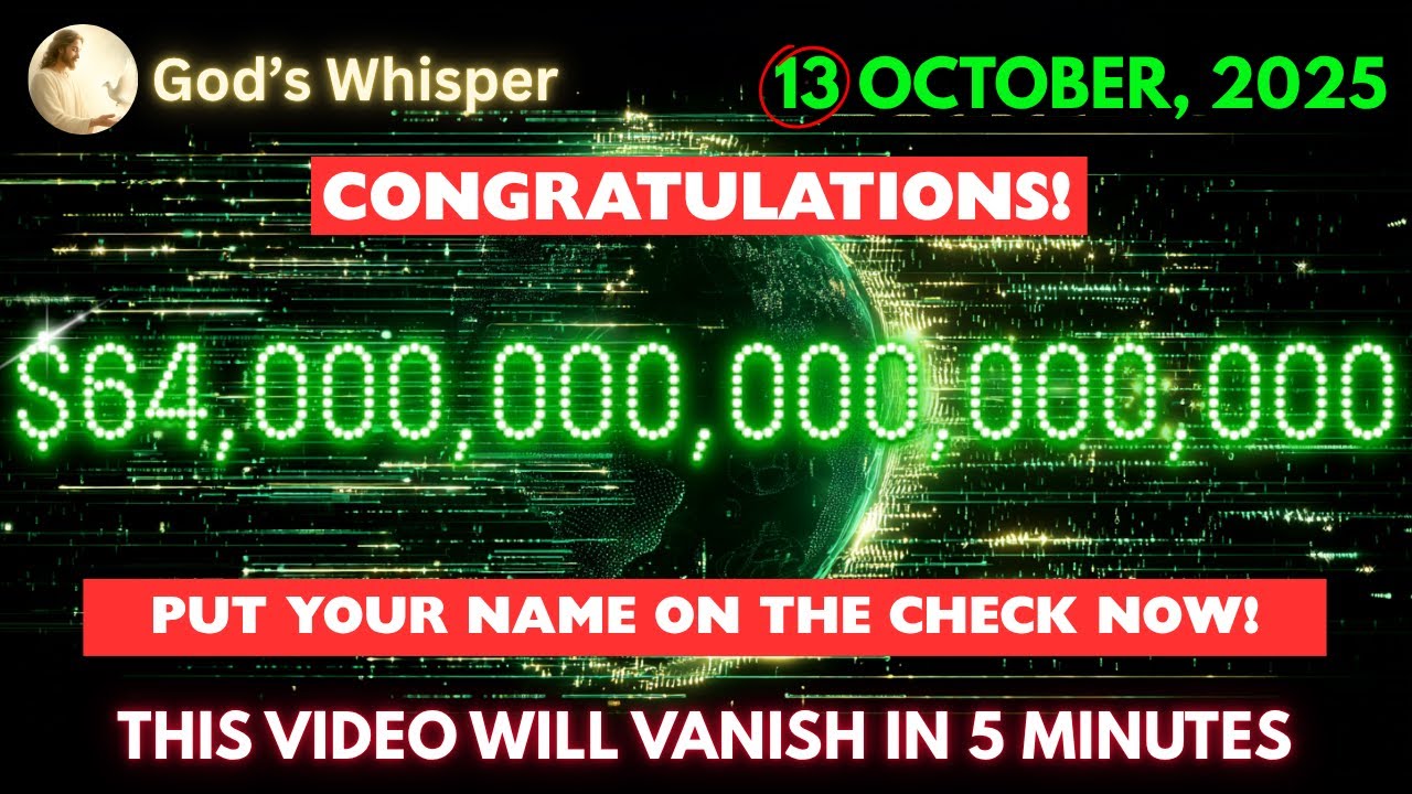 🔴 God Says: CONGRATULATIONS,  Trillion Is Yours TODAY– Final OCTOBER Decree! | Don’t Miss This