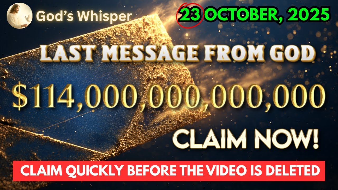 🔴 GOD SAYS: CONGRATULATIONS! Your 4 TRILLION TRANSFER Just Arrived —OPEN IT QUICKLY! #godmessage