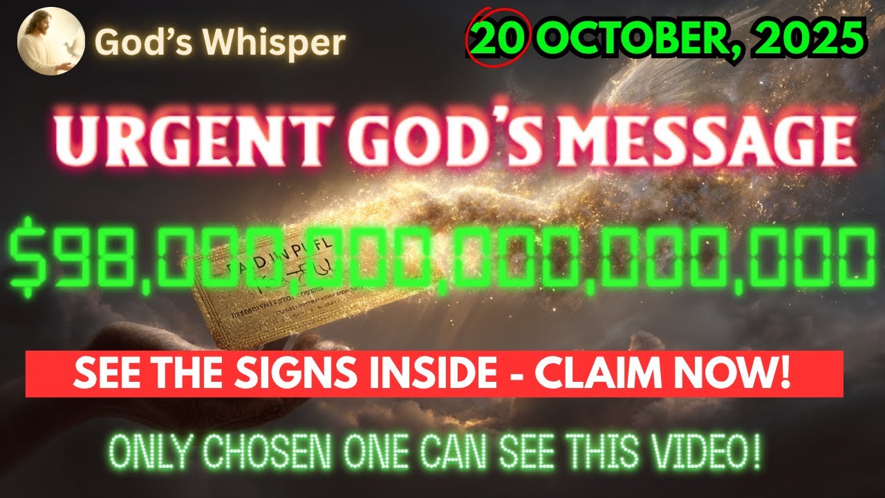 🔴 GOD SAYS: CONGRATULATIONS! Your  TRILLION TRANSFER Just Arrived — OPEN IT QUICKLY! #godmessage