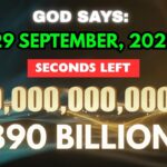 하느님의 말씀: 8,900억 달러 출시 – 최종 천상의 명령! 오늘 2025년 9월 29일 #godmessage