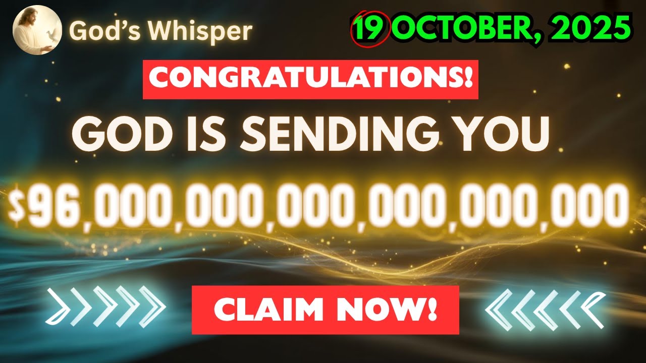 🔴 URGENT!!!:  TRILLION Is Being Released To You NOW! OPEN IT QUICKLY ! #godmessage #godsays